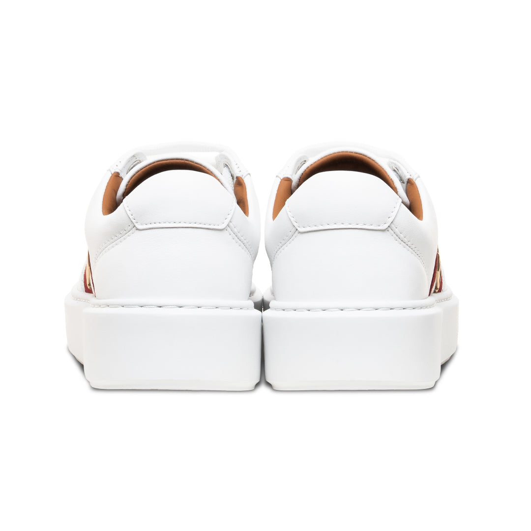 Cassyan O Leather Sneakers-in-White-5-Bally Outlet