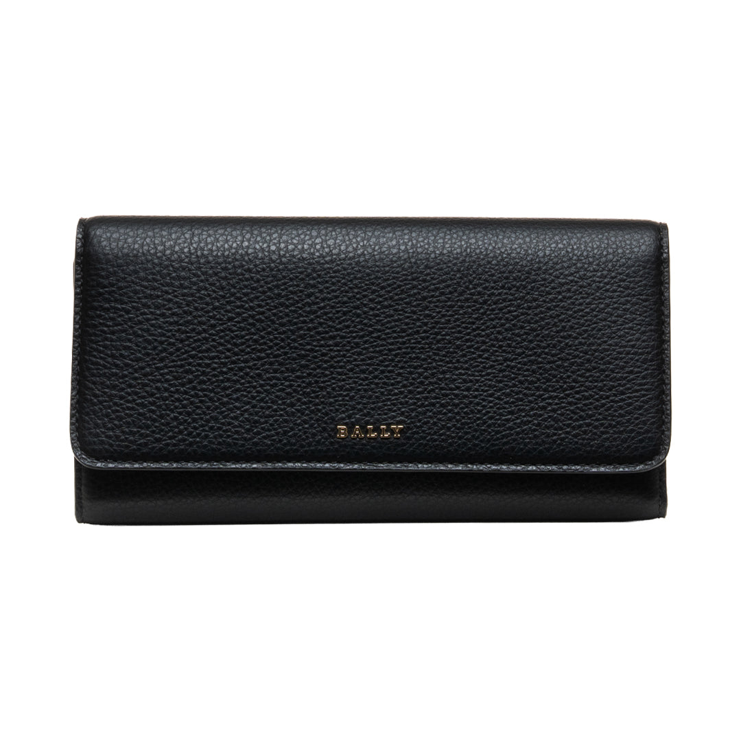 Bally Wish O Leather Wallet-in-Black-1-Bally Outlet