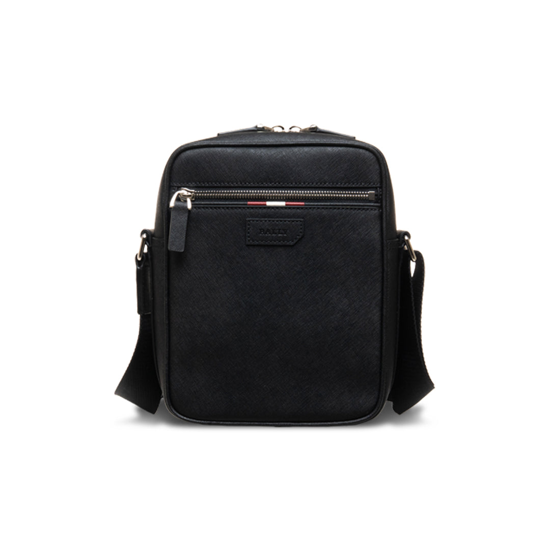 Pablo.O Leather Sling Bag-in-Black-1-Bally Outlet