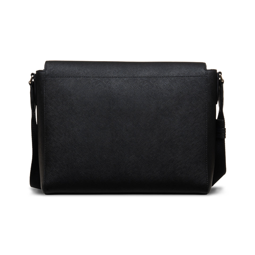 Damion.O Leather Messenger Bag-in-Black-2-Bally Outlet