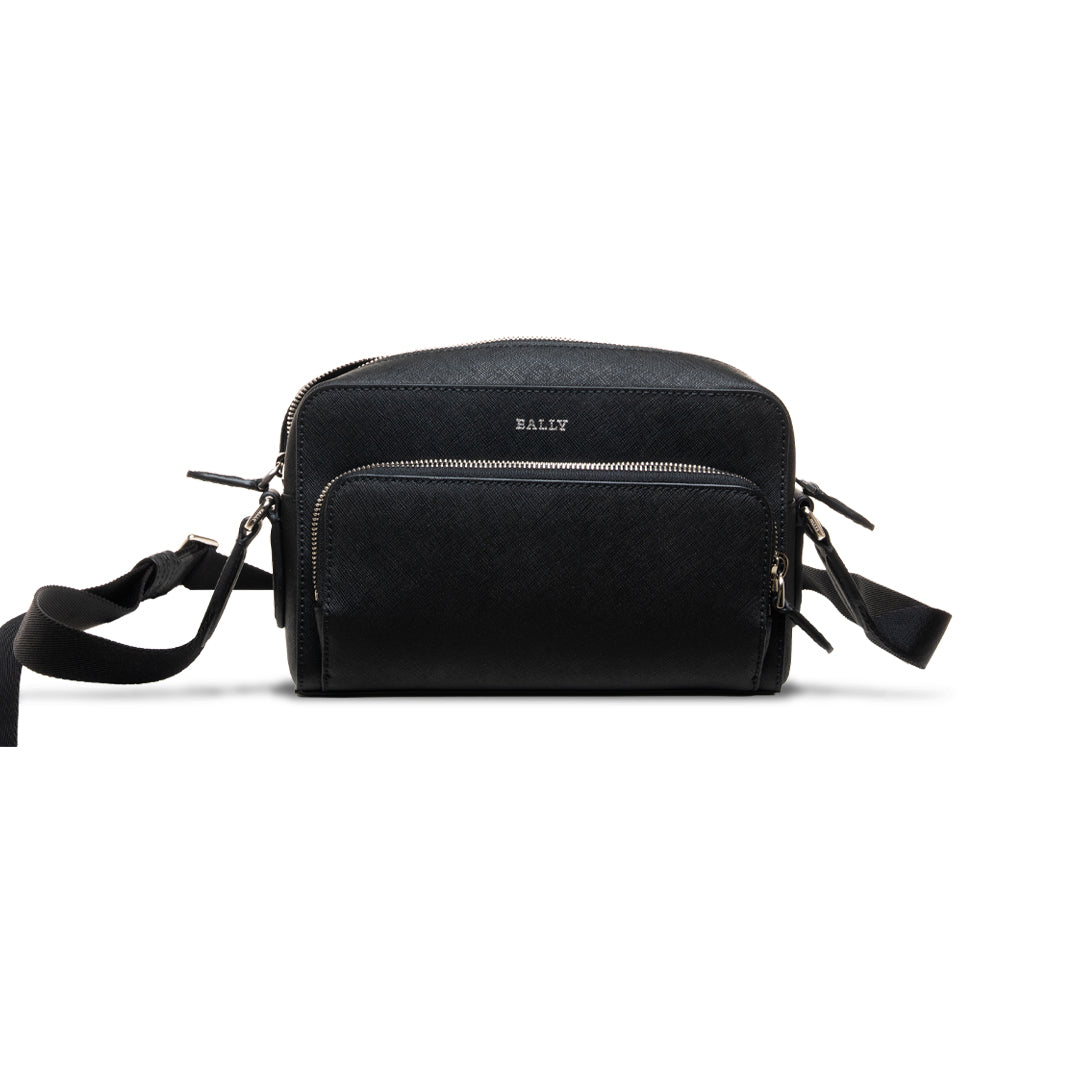 Darbi.O Leather Messenger Bag-in-Black-1-Bally Outlet