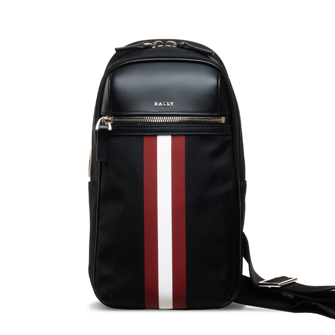 Terrel.O Leather Sling Bag-in-Black-1-Bally Outlet