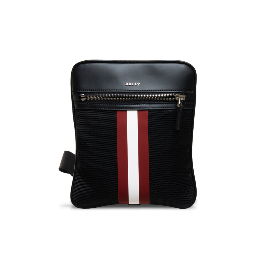 Telford.O Leather Stripe Crossbody Bag-in-Black-3-Bally Outlet