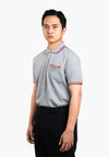 Bally Textured Polo Shirt-in-Grey-1-Bally Outlet