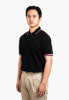 Bally Signature Stripe Polo-in-Black-1-Bally Outlet
