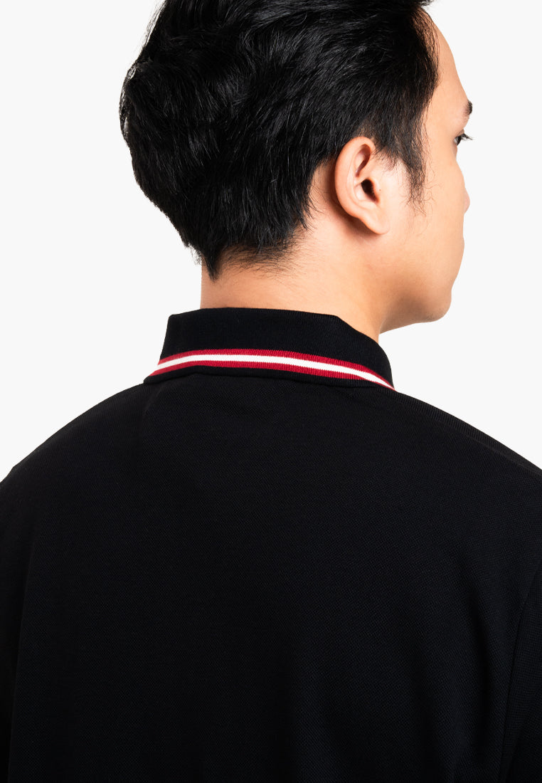 Bally Signature Stripe Polo-in-Black-4-Bally Outlet