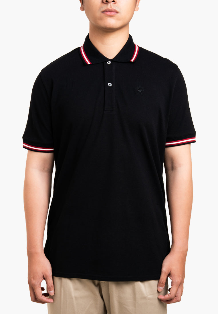 Bally Signature Stripe Polo-in-Black-7-Bally Outlet