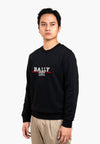 Bally 1851 Logo Sweatshirt-in-Black-1-Bally Outlet
