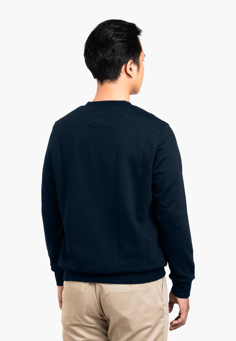 Bally 1851 Logo Sweatshirt-in-Navy-4-Bally Outlet