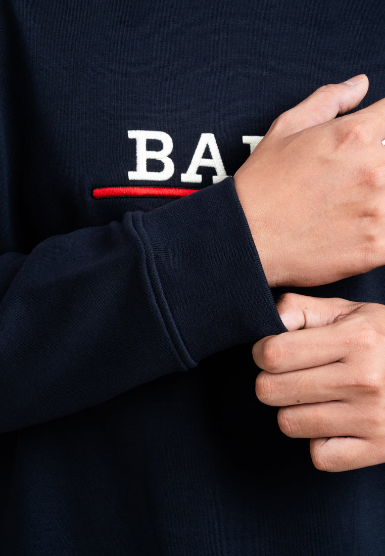 Bally 1851 Logo Sweatshirt-in-Navy-5-Bally Outlet