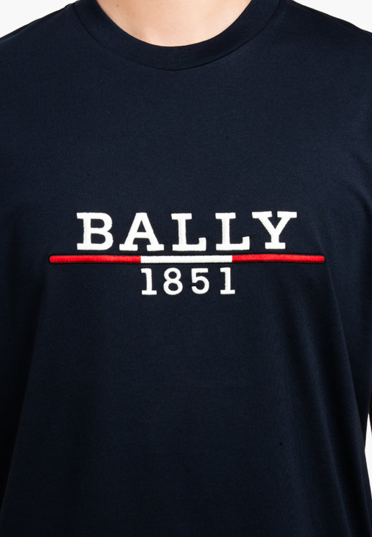 Bally 1851 Logo T-Shirt-in-White-5-Bally Outlet