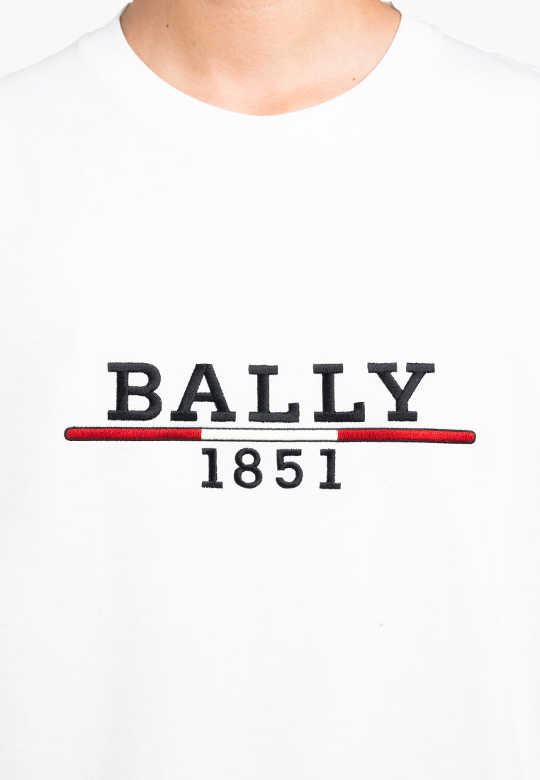 Bally 1851 Logo T-Shirt-in-White-2-Bally Outlet