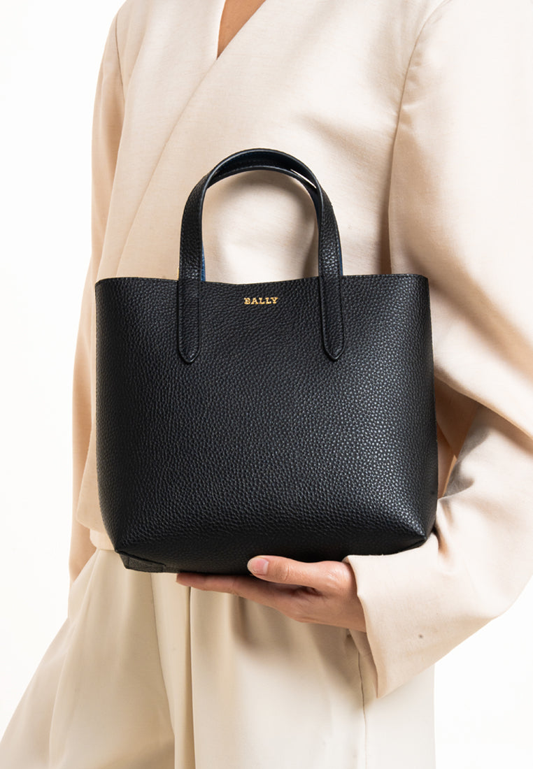 Rory Tote Bag Leather-in-Black-6-Bally Outlet