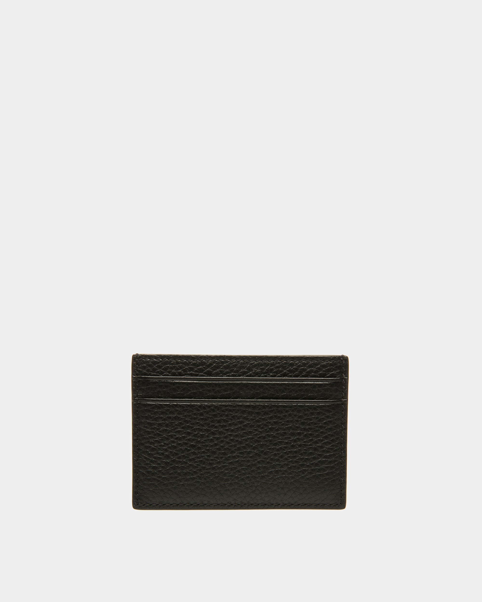 Bally Ribbon Card Holder In Black Leather-in-Black-2-Bally Outlet