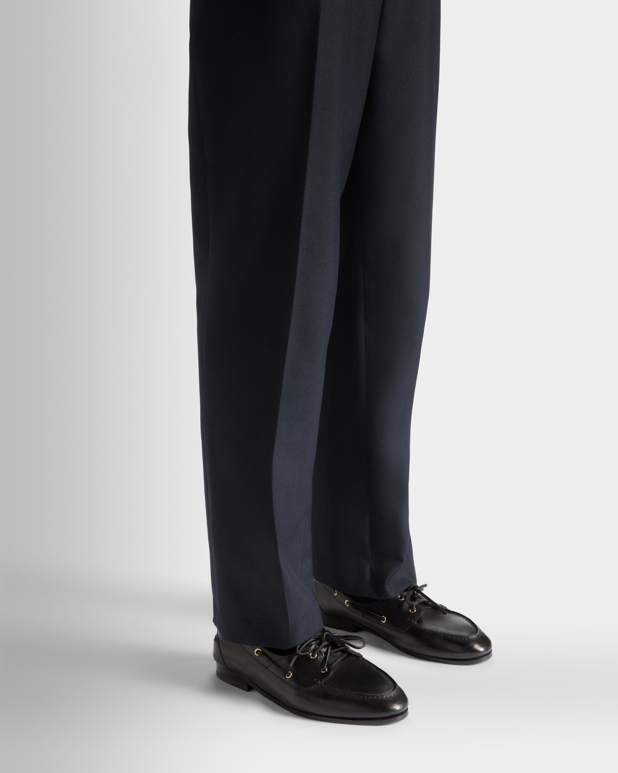 Bally Plume Moccasin in Leather-in-Black-2-Bally Outlet