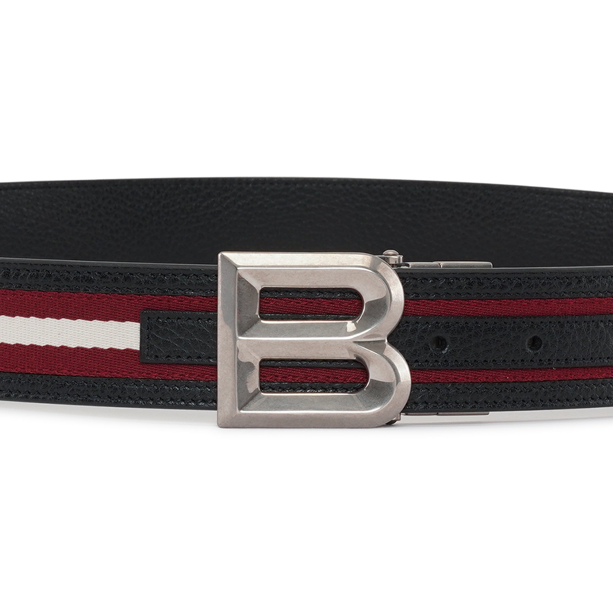 Bally B BOLD 35mm Leather Belt-in-Black-2-Bally Outlet