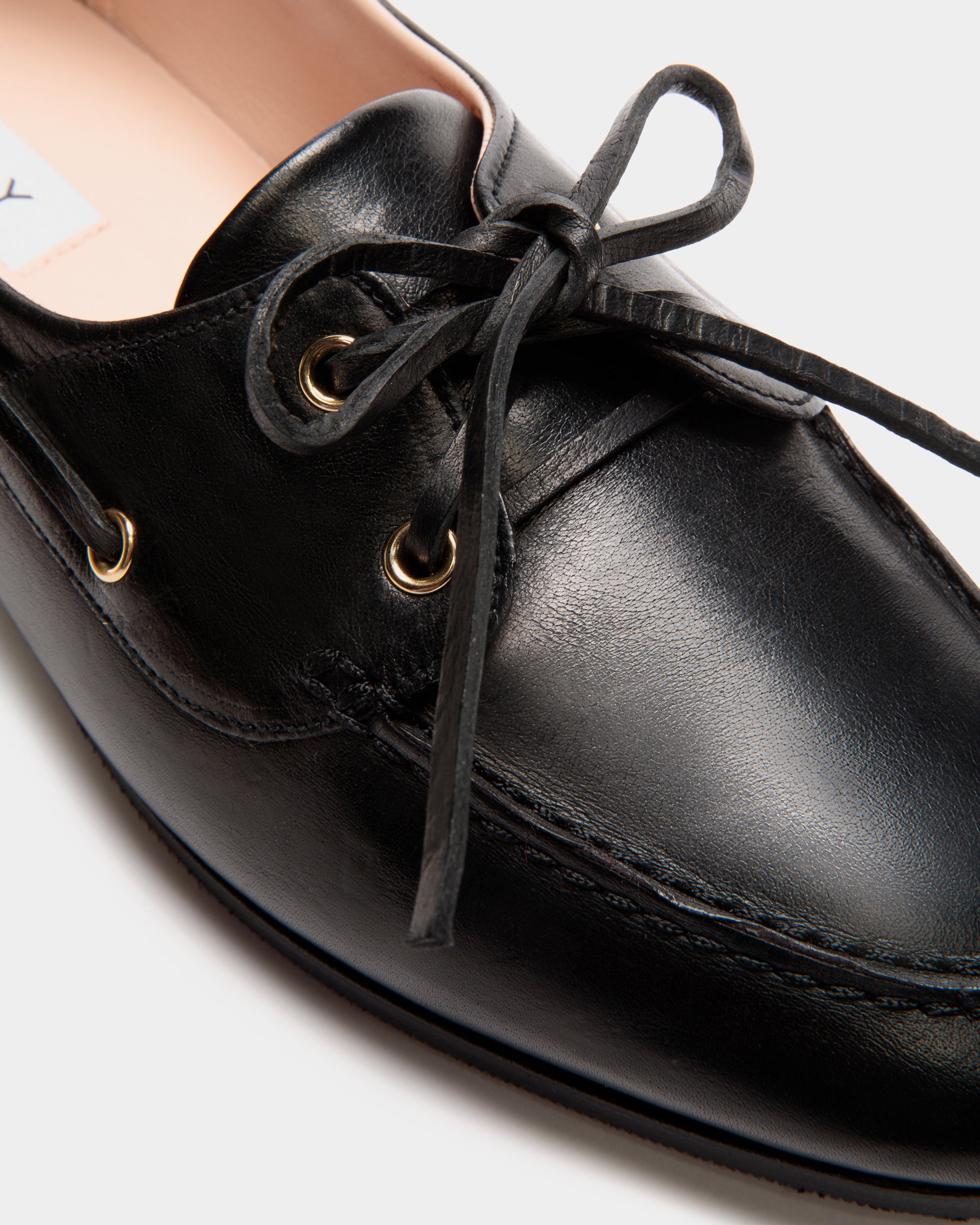 Bally Plume Moccasin Pathy In Leather-in-Black-4-Bally Outlet