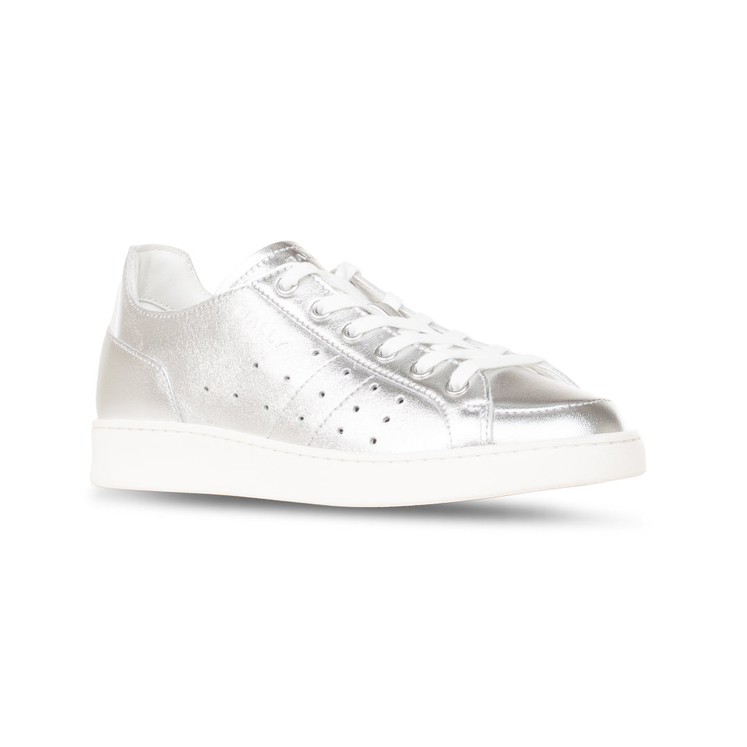 Bally Turyn U Sneakers in Leather-in-Silver-3-Bally Outlet