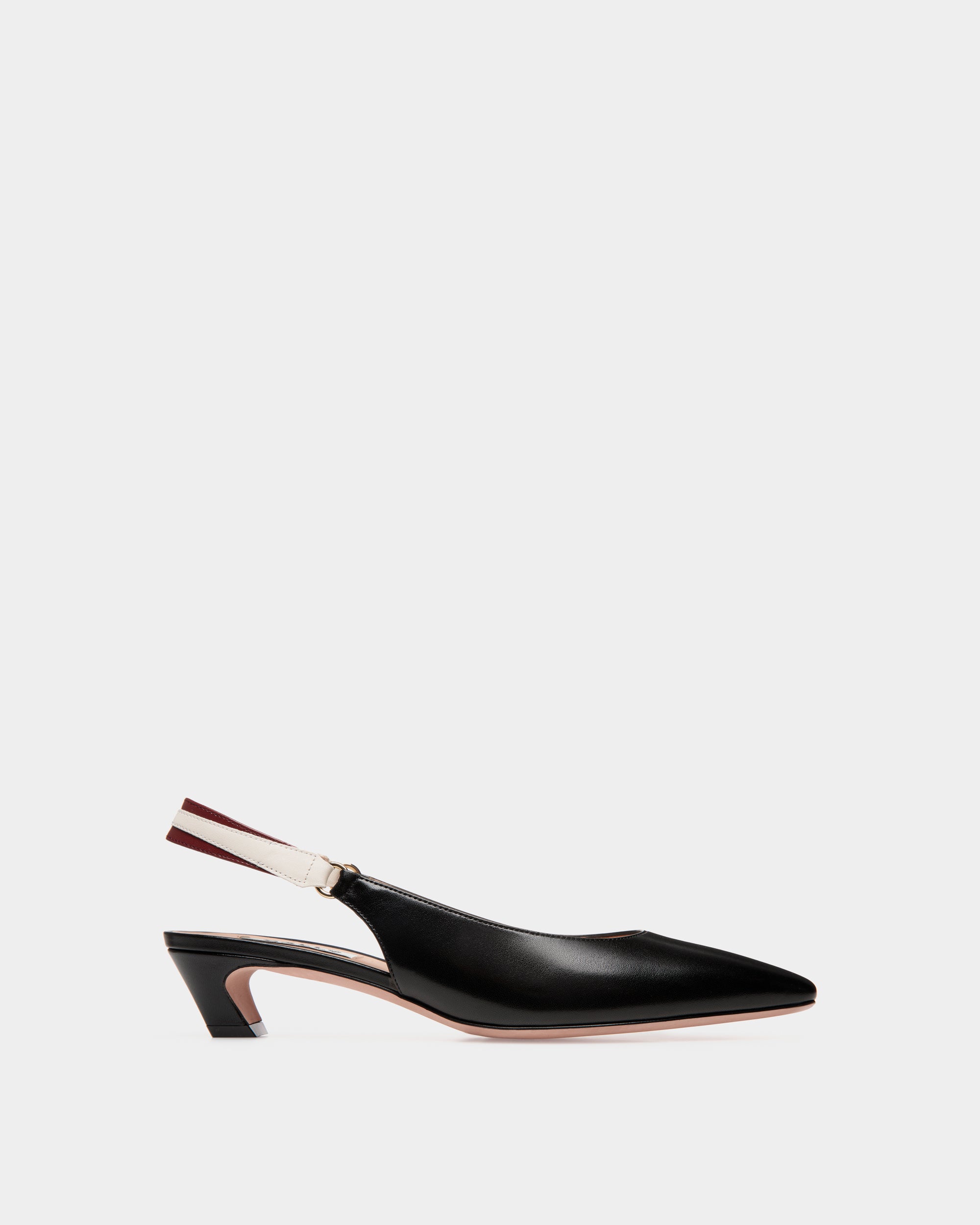 Bally Sylt Slingback Pump In Nappa Leather-in-Black-1-Bally Outlet