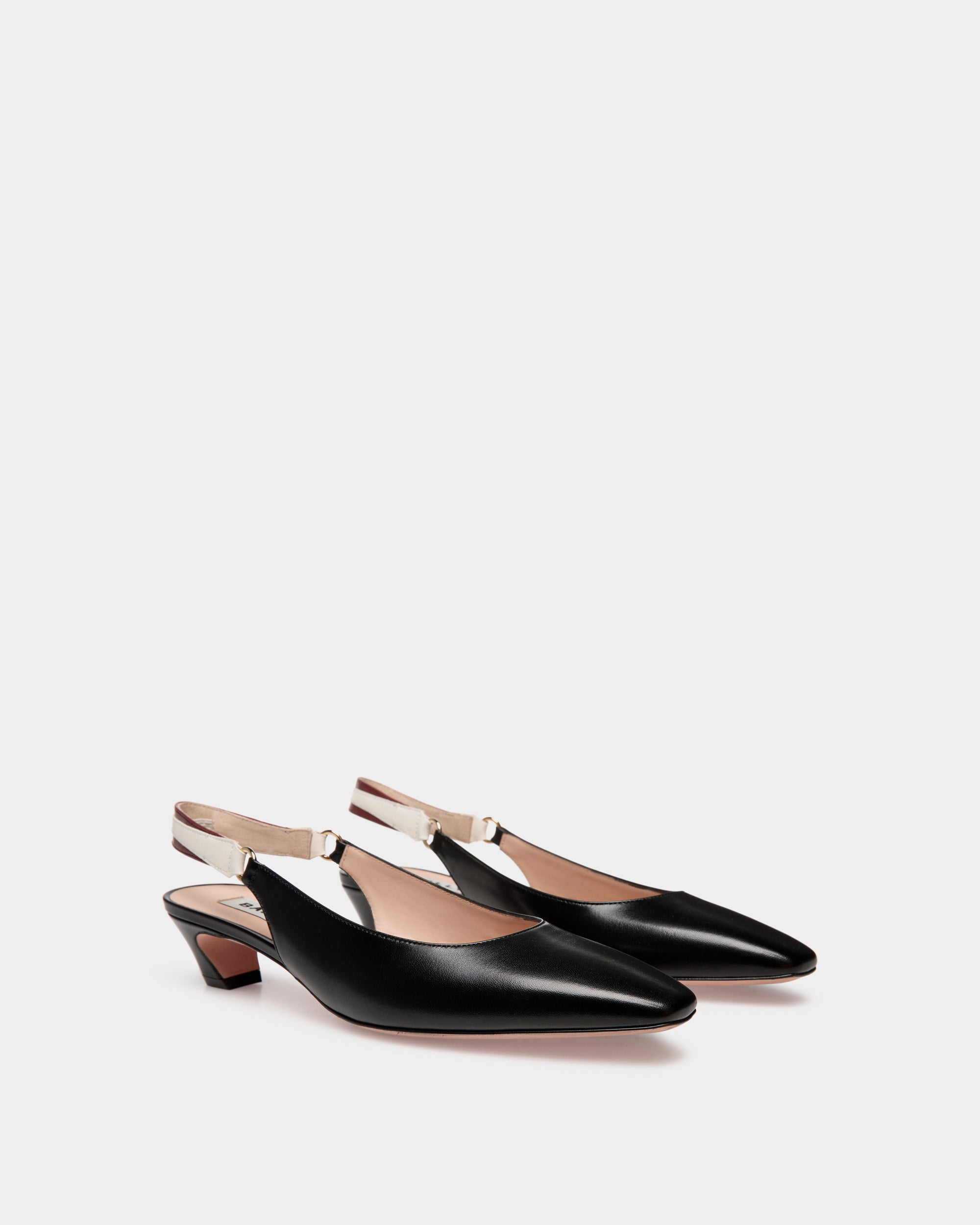 Bally Sylt Slingback Pump In Nappa Leather-in-Black-2-Bally Outlet