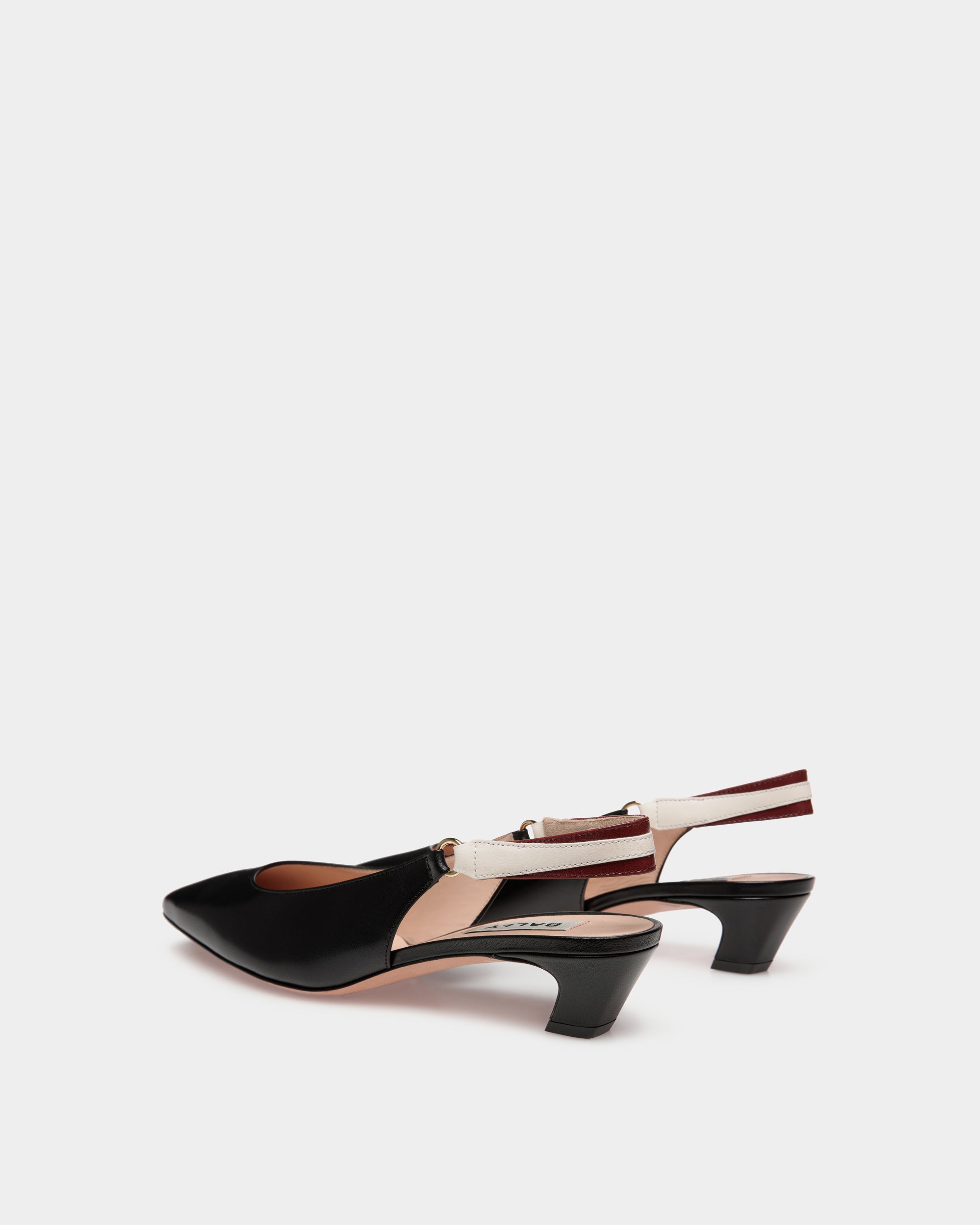 Bally Sylt Slingback Pump In Nappa Leather-in-Black-3-Bally Outlet