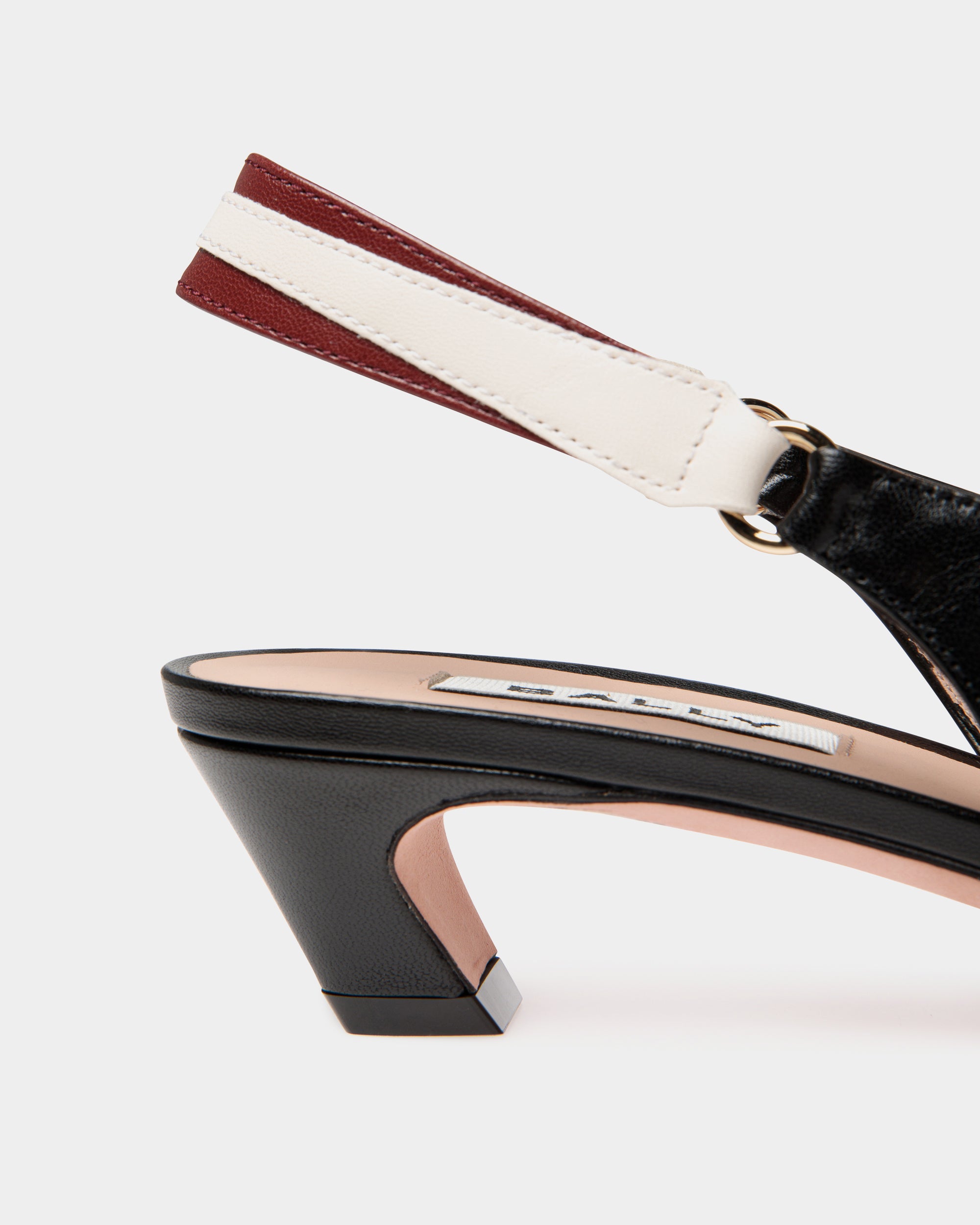 Bally Sylt Slingback Pump In Nappa Leather-in-Black-4-Bally Outlet
