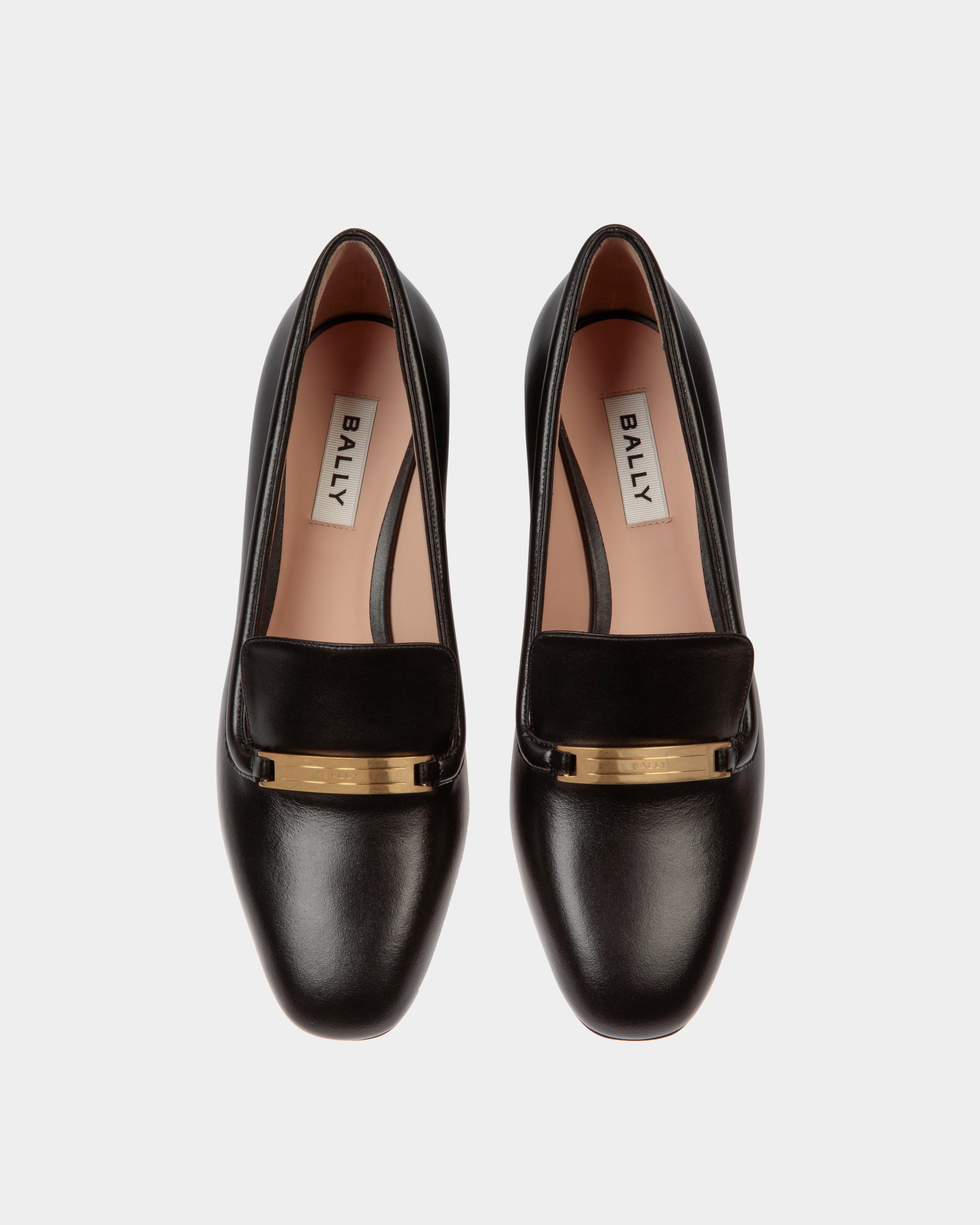 Bally Deco Pump in Leather-in-Black-2-Bally Outlet