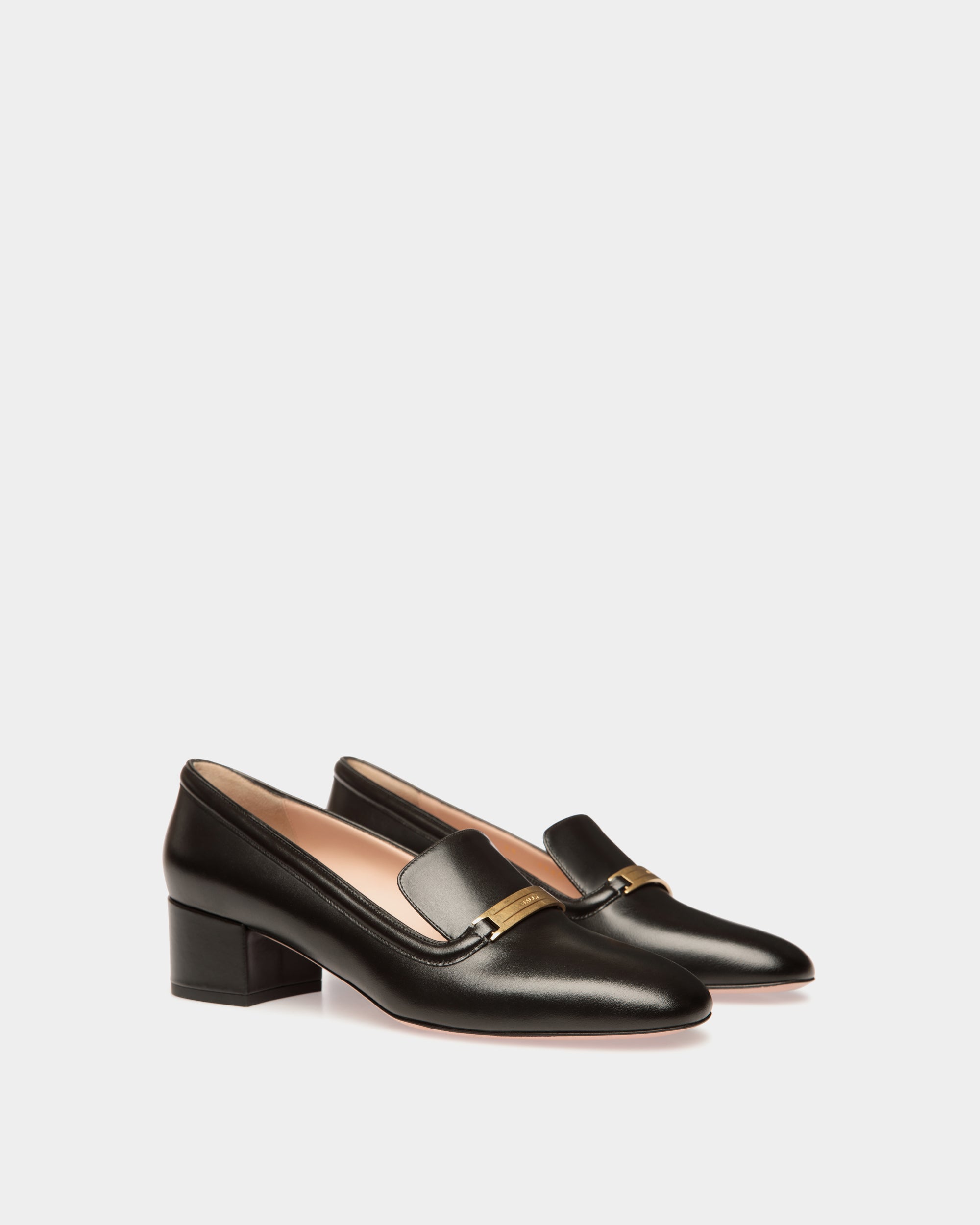 Bally Deco Pump in Leather-in-Black-3-Bally Outlet