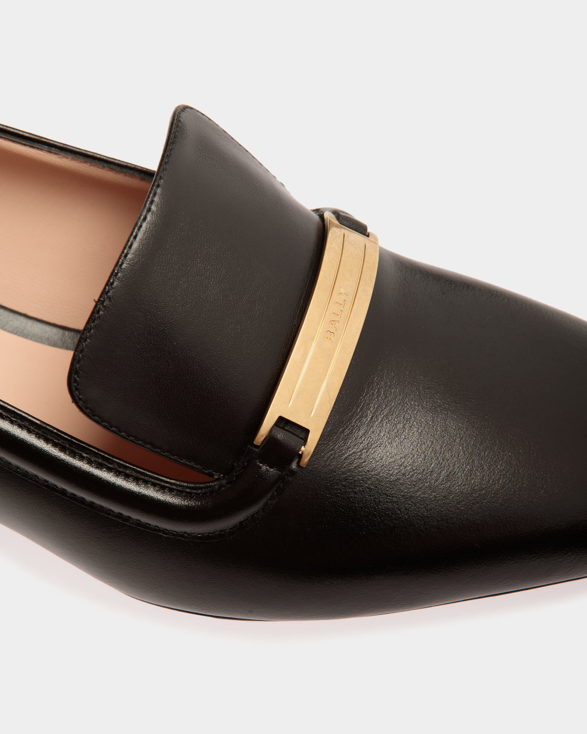 Bally Deco Pump in Leather-in-Black-5-Bally Outlet