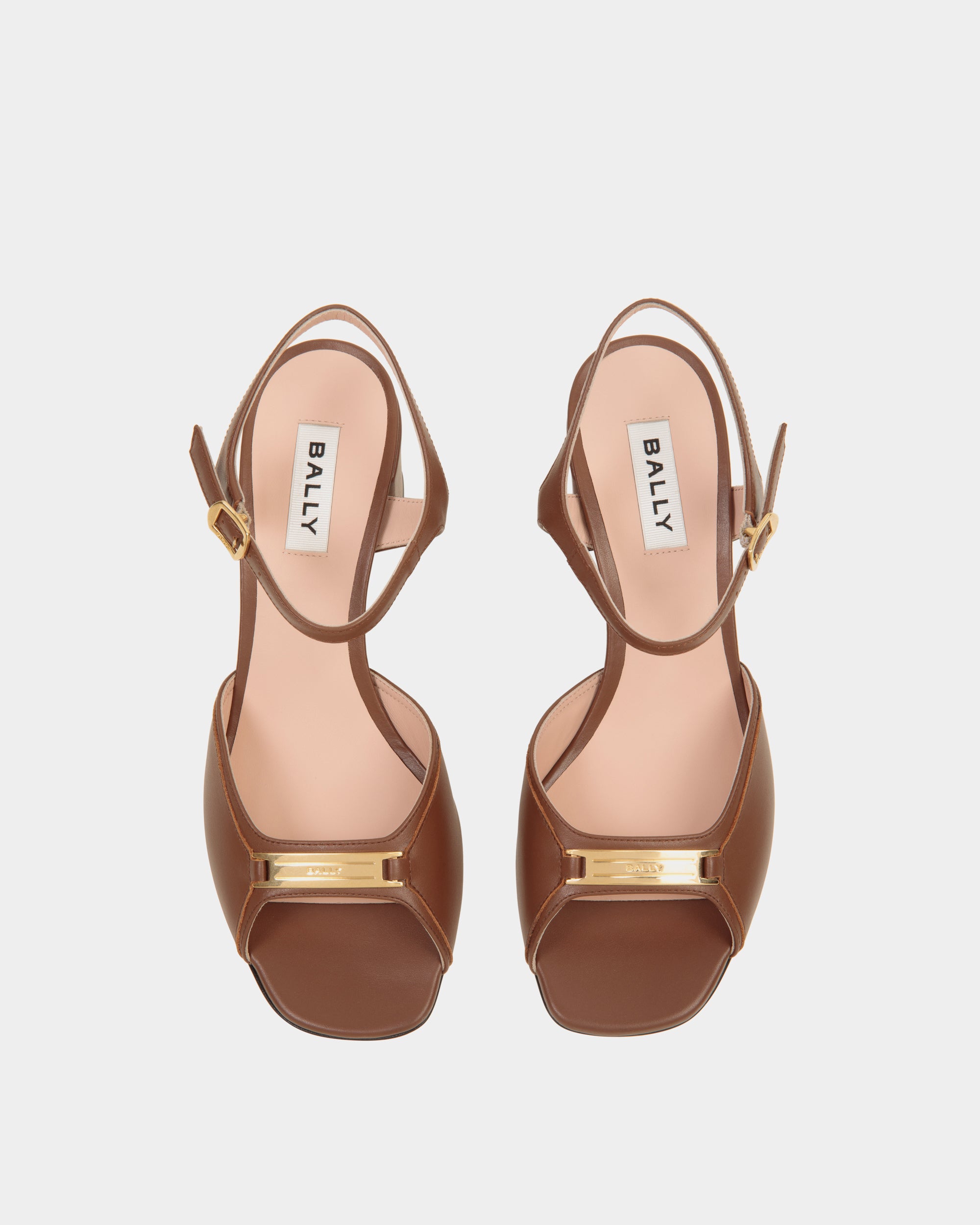 Bally Deco Sandal in Leather-in-Brown-2-Bally Outlet