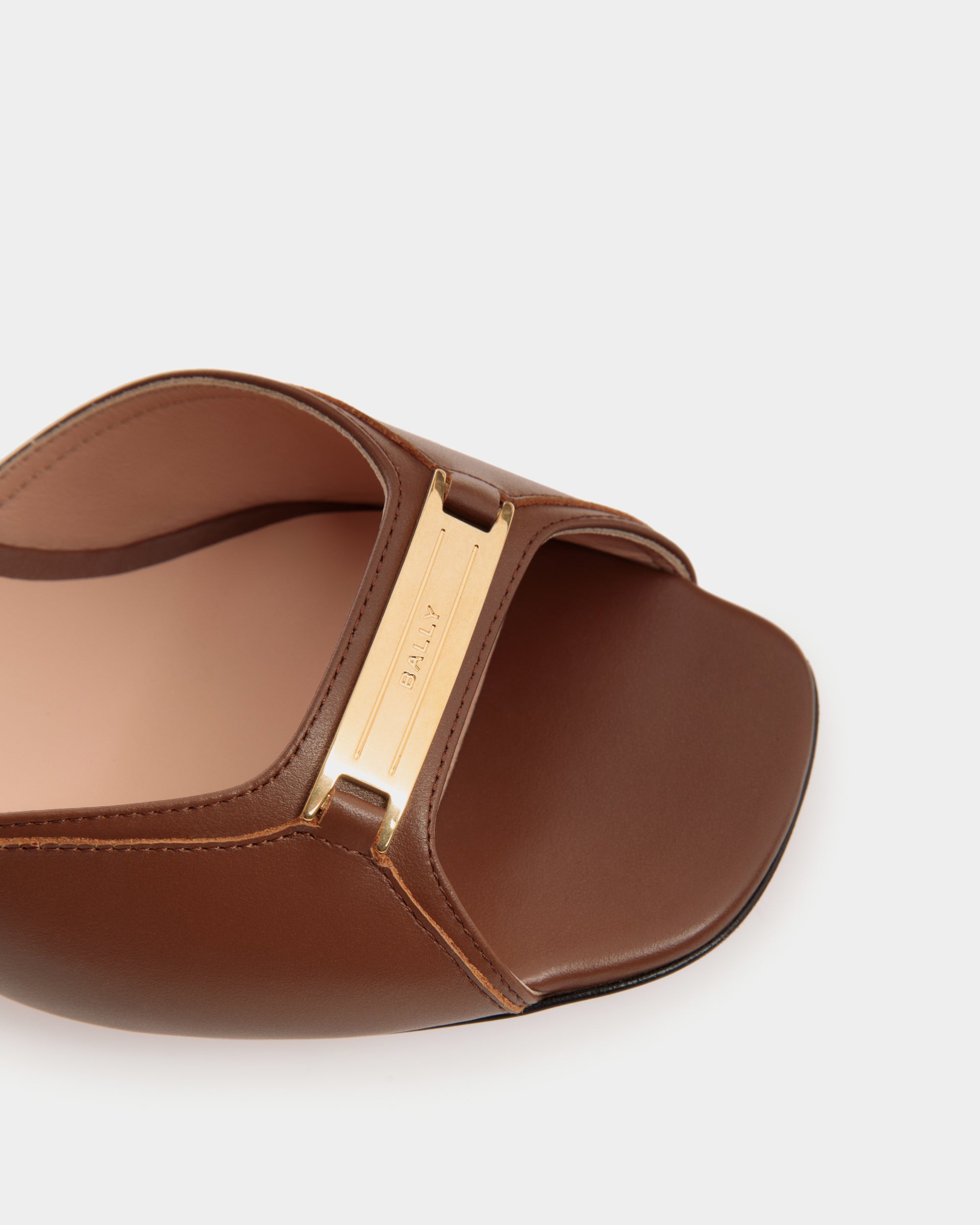 Bally Deco Sandal in Leather-in-Brown-5-Bally Outlet